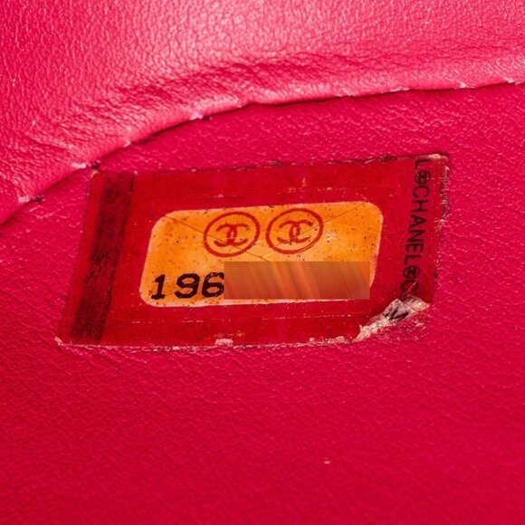 Chanel Fuchsia Python Classic Rectangular Mini Flap Bag - Picture 7 of 12